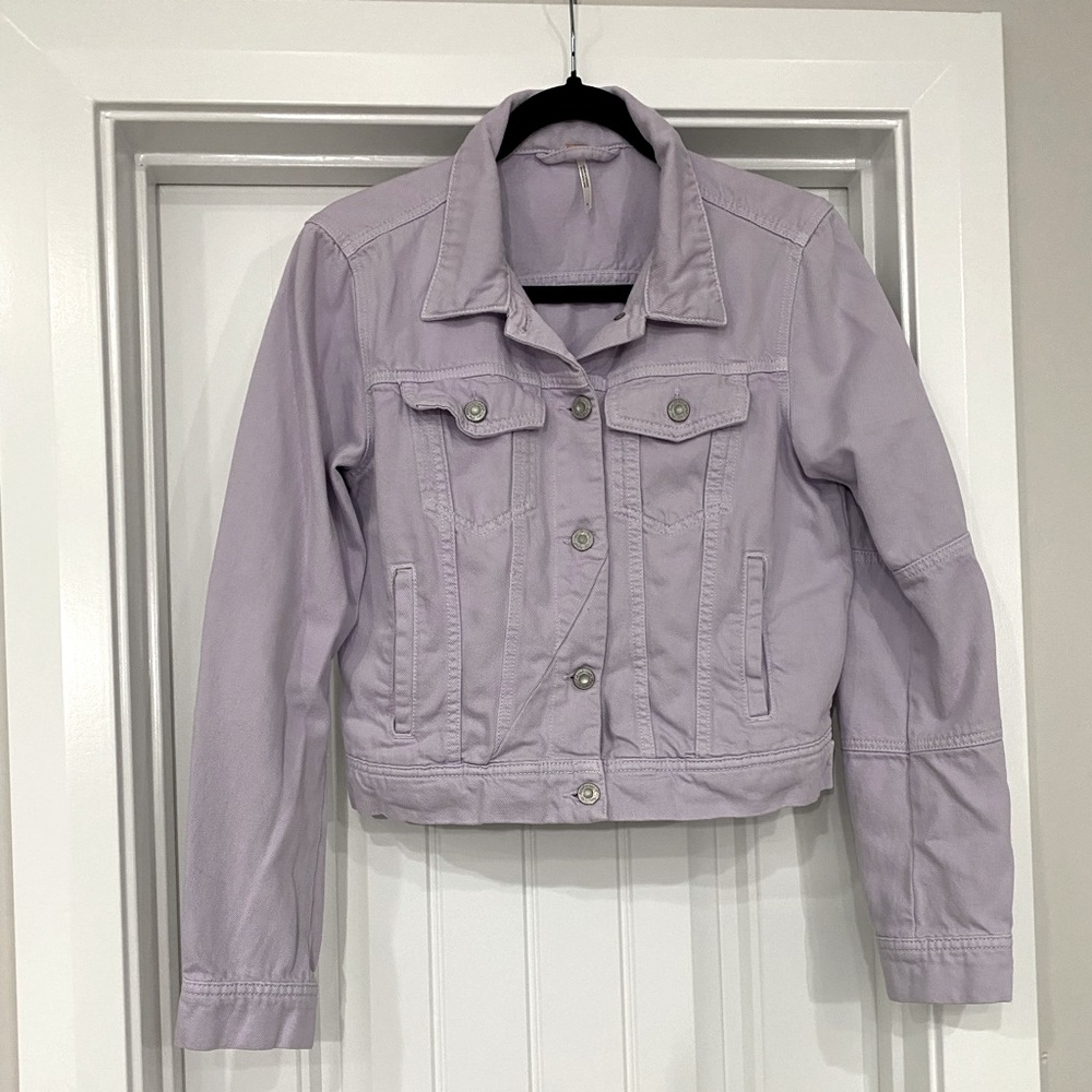 EUC Free People Denim Jacket size small